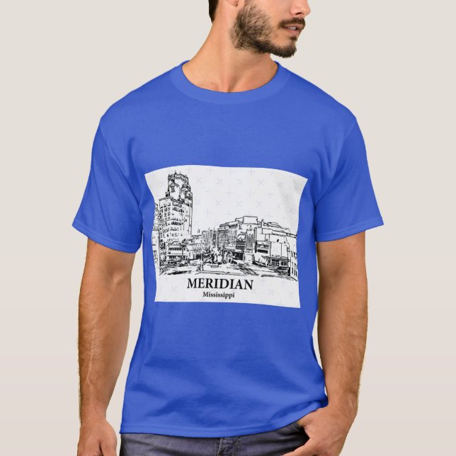 Meridian Mississippi 2 T Shirt (Framsida)