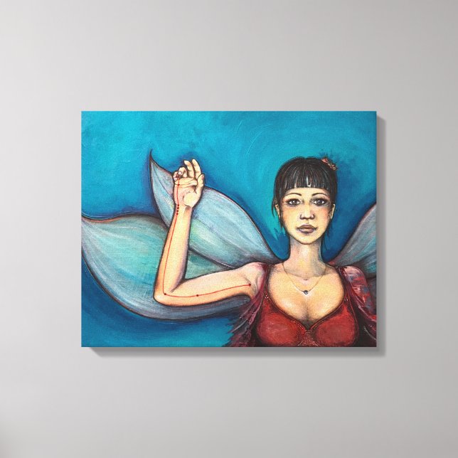Méridien du Coeur, Fairy Art / Heart Meridian Canvastryck (Framsida)