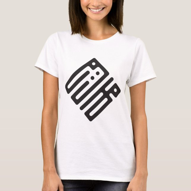 Meriem – Arabic Kufi Calligraphy Women’s T-Shirt (Framsida)