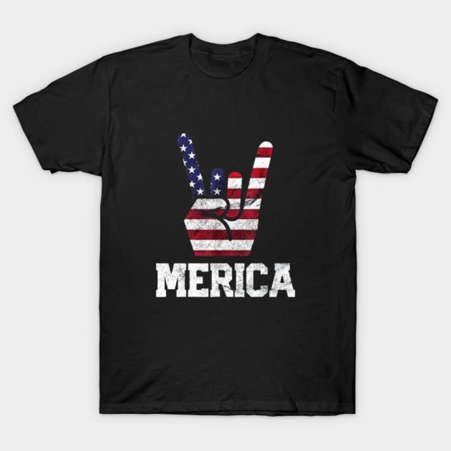 MERIKA - Amerikanska Flagga T Shirt (Skapare uppladdad)