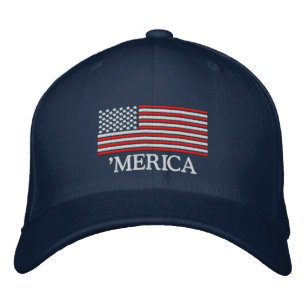 "MERIKA US Flagga Embroized Hat Broderad Keps