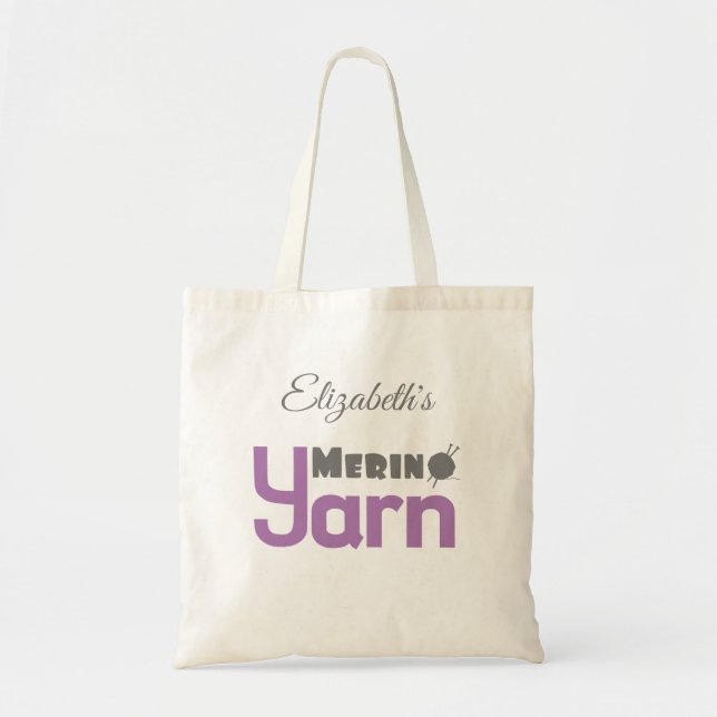 Merino Yarn Tote Bag Tygkasse (Framsidan)