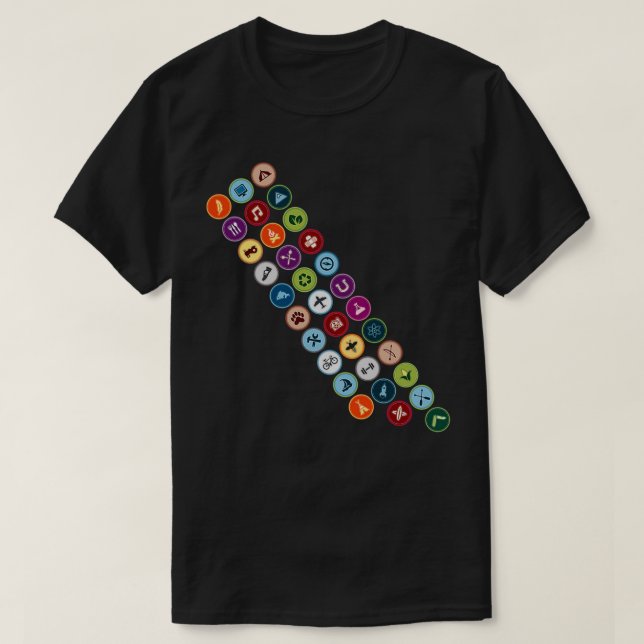 Merit badge sash t shirt (Design framsida)