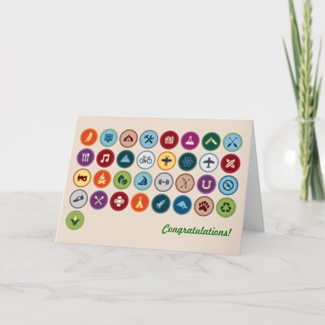 Merit Badges Kort (Framsida)