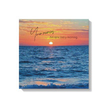 Meriter är nya varje morgon, vackra soluppgång