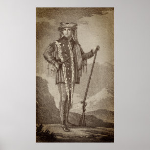 Meriwether Lewis i den indiska klänningen Poster