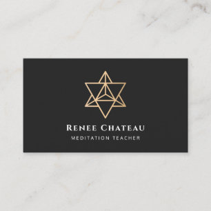 Merkaba Helig Geometry Symbol Visitkort
