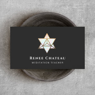 Merkaba Helig Geometry Symbol Visitkort