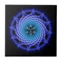 Merkaba spirala Mandalablått (Fractalgeometri)