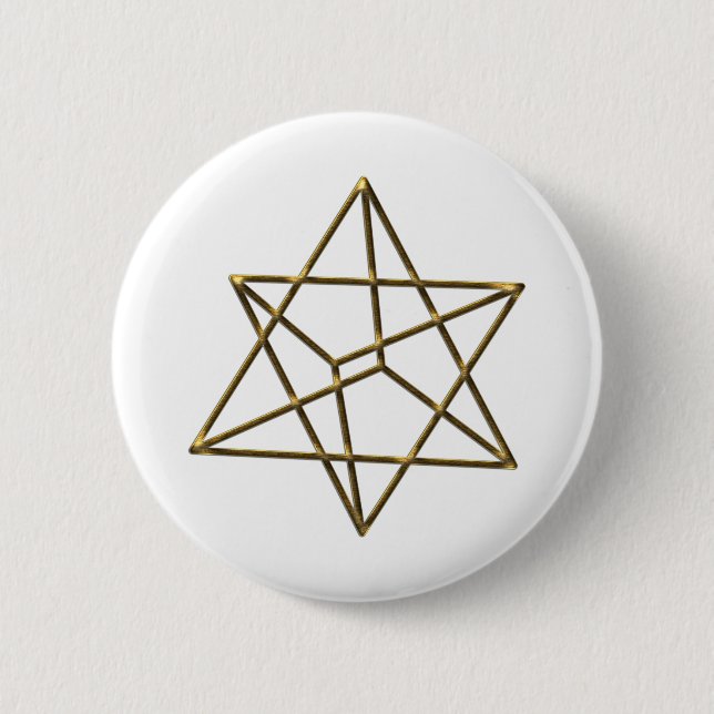 Merkaba - Stern Tetraeder - Metatrons Würfel Knapp (Framsida)