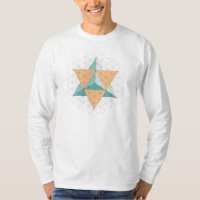 Merkaba stjärnaTetrahedron på blomma av liv