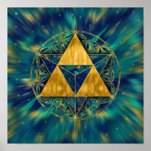 Merkabah i Flower Poster