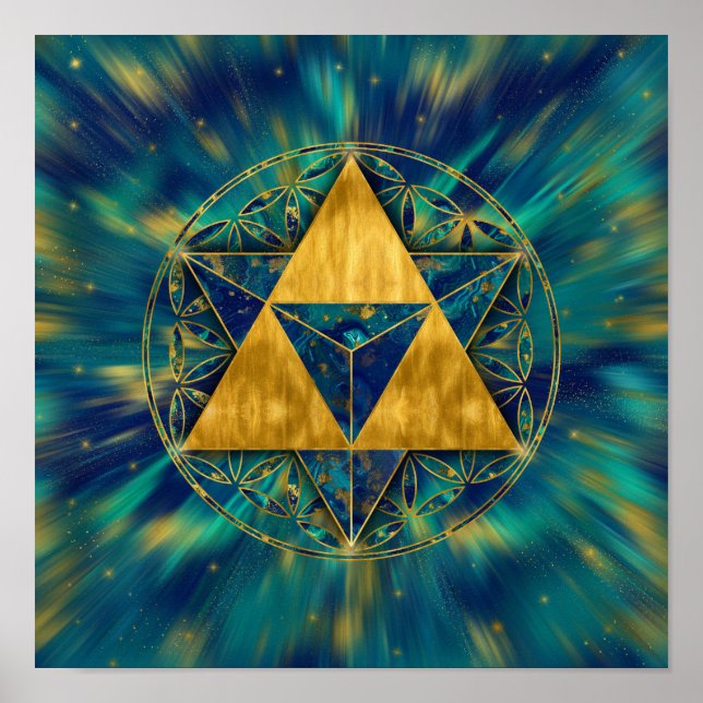 Merkabah i Flower Poster (Framsidan)