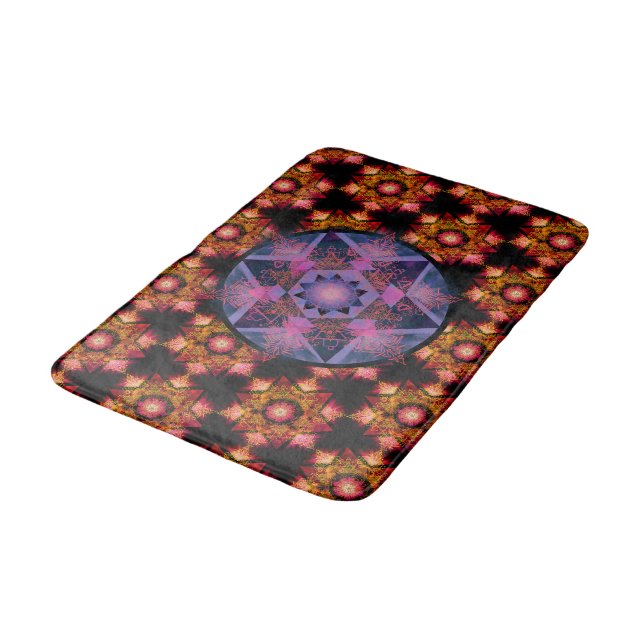 Merkabah Mandala Mönster Badrumsmatta (Vinklad)