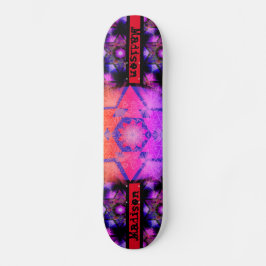 Merkabah Mandala Mönster Mini Skateboard Bräda 18,5 Cm
