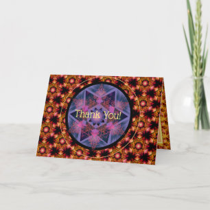 Merkabah Mandala Mönster tack Yous Kort