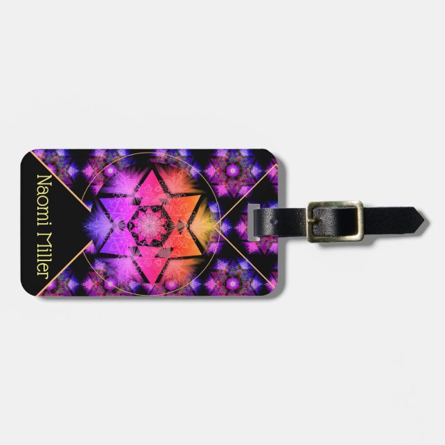 Merkabah Mandalamönster Bagagebricka (Horisontell Framsida)