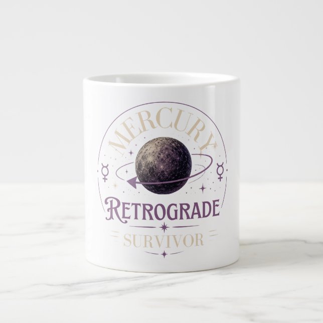 Merkurius Retrograd-överlevare Jumbo Mugg (Framsidan)