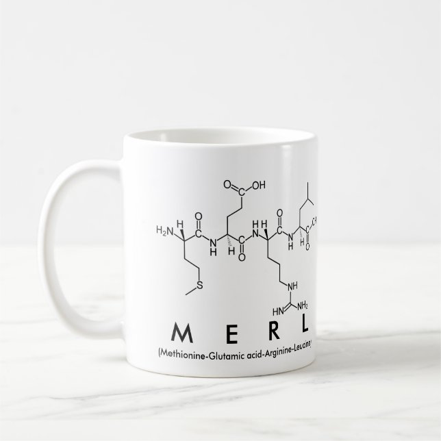 Merl peptide namn mugg (Vänster)