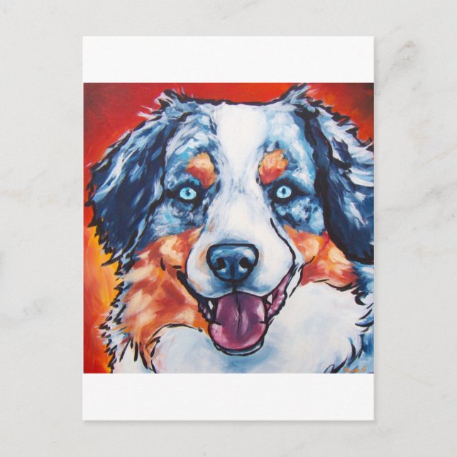 Merle Aussie Vykort (Framsida)