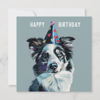 Merle Gräns Collie Birthday-kort