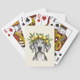 Merle Great dane Hund Lemon Krona Casinokort