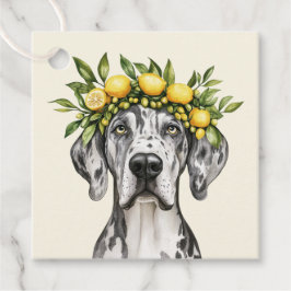 Merle Great dane Hund Lemon Krona Gåvor Etiketter