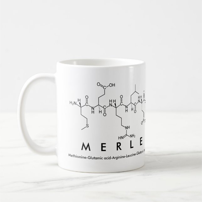 Merle peptide namn mugg (Vänster)
