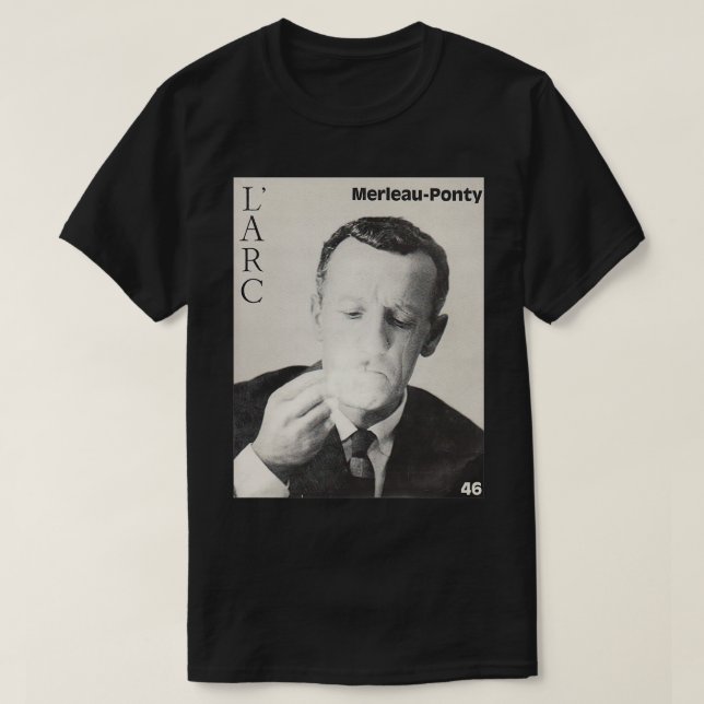 Merleau Ponty fransks filosof 1900-talets fen T Shirt (Design framsida)