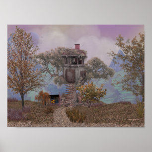 Merles Treehouse Poster