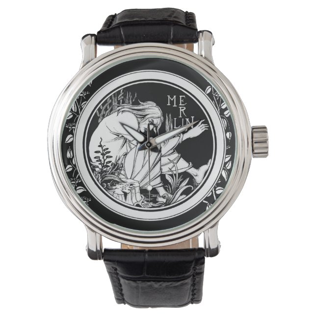 Merlin Art nouveau fantasi Armbandsur (Framsida)