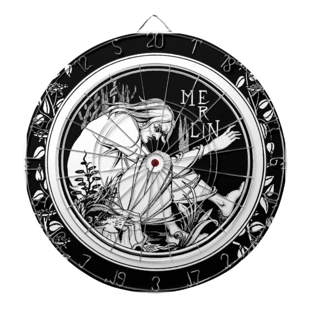 Merlin Art nouveau fantasi Darttavla (Framsidan)