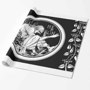 Merlin Art nouveau fantasi Presentpapper