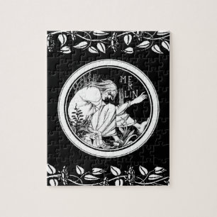 Merlin Art nouveau fantasi Pussel