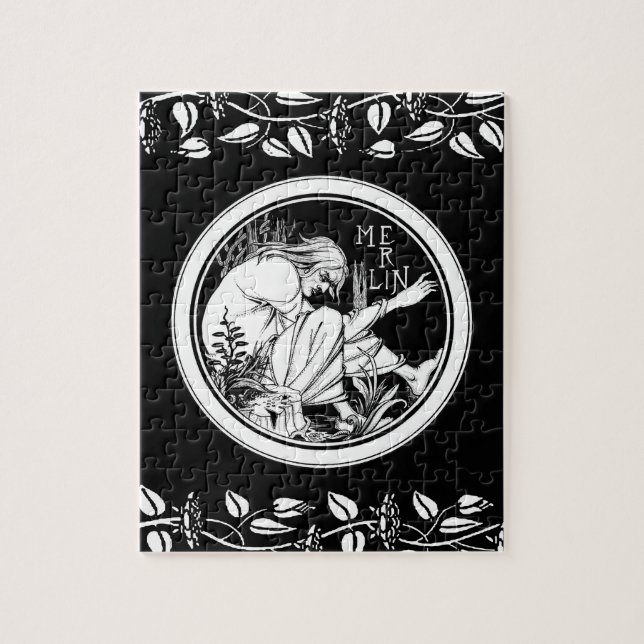 Merlin Art nouveau fantasi Pussel (Vertikal)