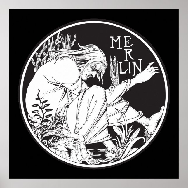 Merlin Aubrey Beardsley Poster (Framsidan)