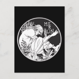Merlin Aubrey Beardsley Vykort