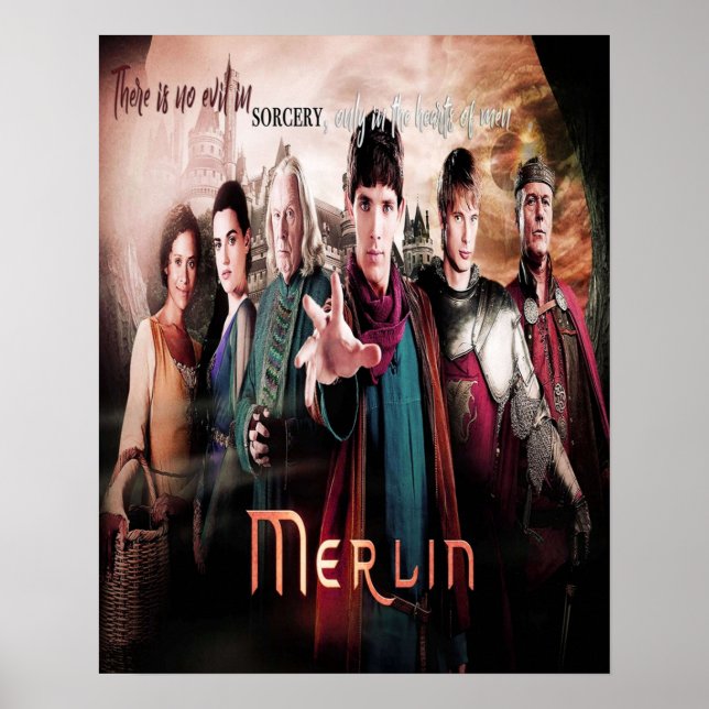 MERLIN BBC TV SHOW FANTASY POSTER (Framsidan)