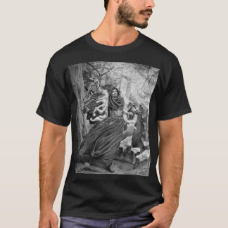 Merlin in Black and White T-Shirt