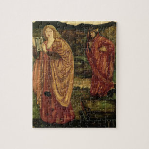 Merlin och Nimue från "Morte d'Arthur", 1861 Pussel