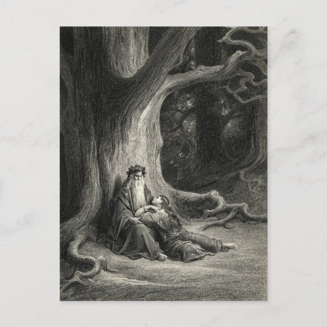 Merlin och Vivien Vykort (Framsida)