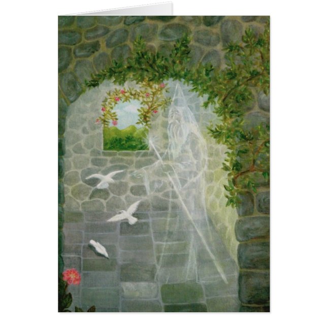 Merlins torn hälsningskort (Framsidan)