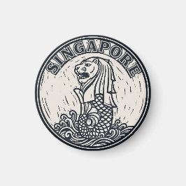 Merlion Singapore Magnet