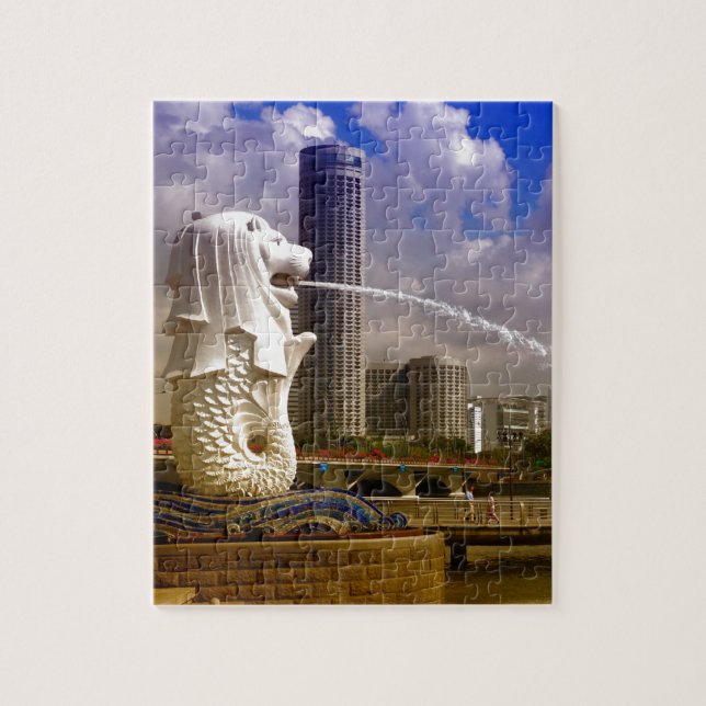 Merlion Singapore Pussel (Vertikal)