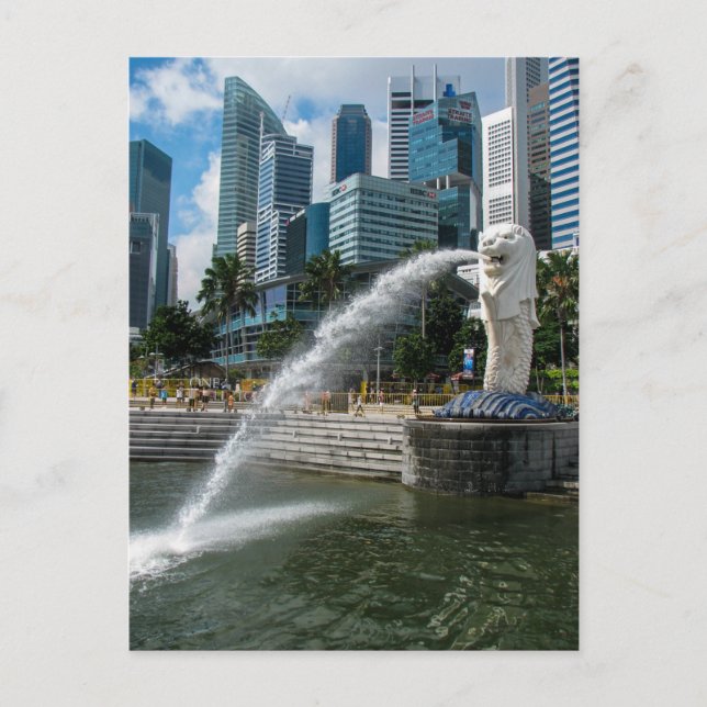 Merlion Statue, Singapore - vykort (Framsida)