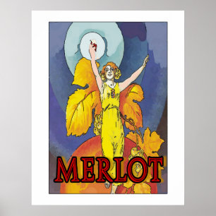 Merlot Maid, Vin Poster