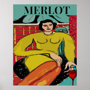 Merlot Maid, Vin Poster