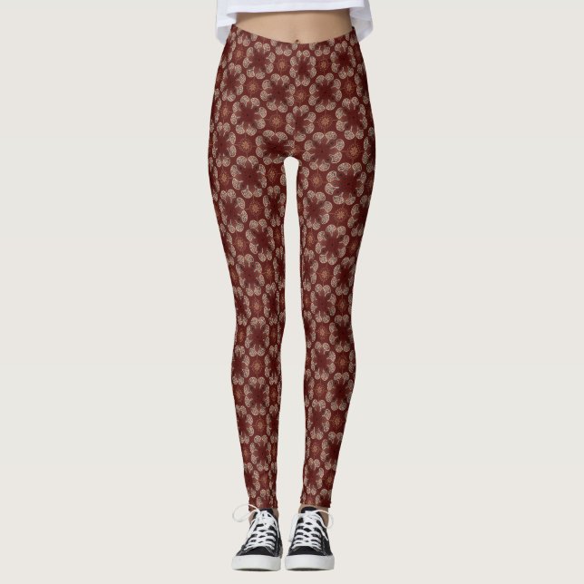 Merlot medallion leggings (Framsida)