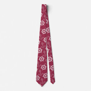Merlot och White Nautical Tie Slips