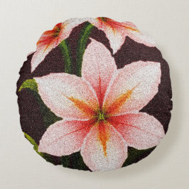 Merlot Radiance Lily Rund Kudde